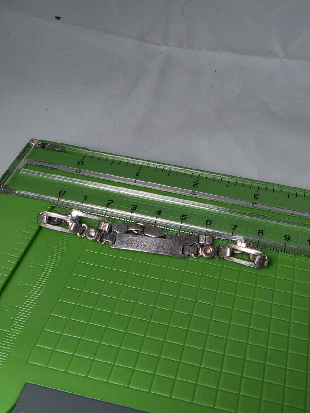 Sterling Silver 925 Italy Army Mom Keep My Soldier Safe Identification Bracelet